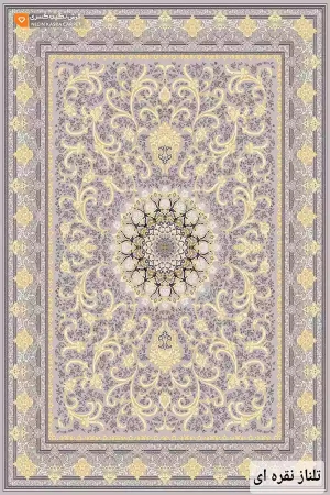 فرش تلناز 500 شانه نگین کسری کاشان